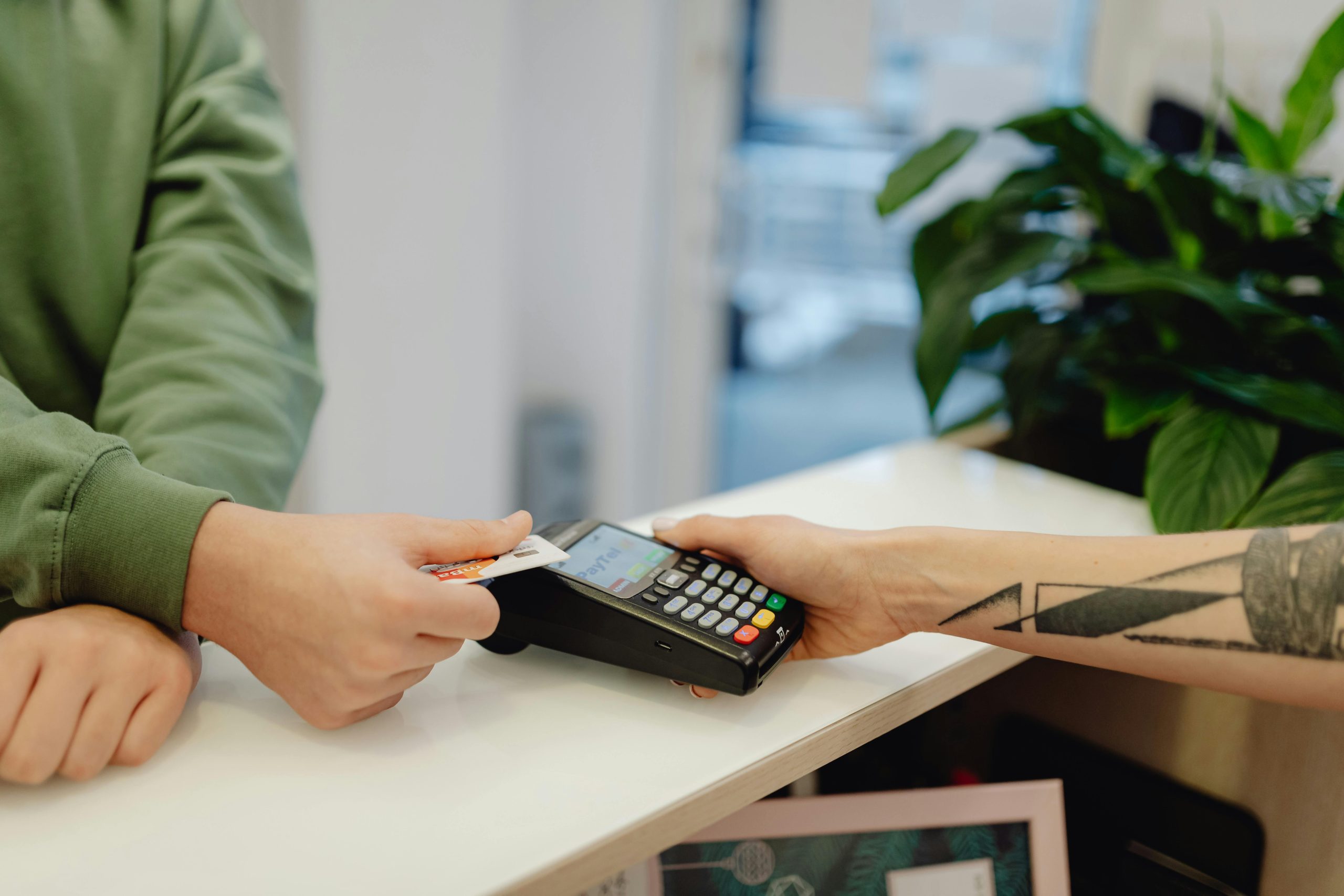 Screenshots demonstrating automatic transaction block settings in a banking app